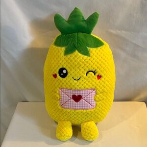 Linzy big pineapple kids plush toy 19" pillow companion stuffie plushie travel